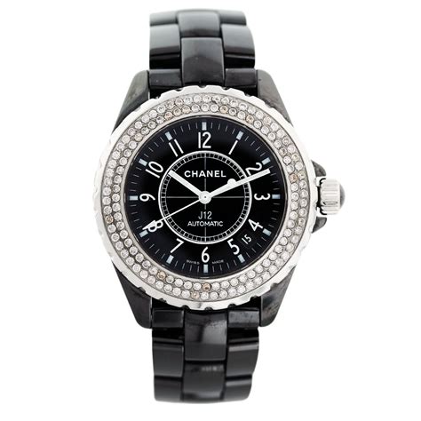 chanel watch j12 matte black|chanel j12 diamond bezel.